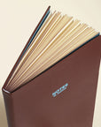 Papier - PU Lined Notebook - Chestnut & Ink -