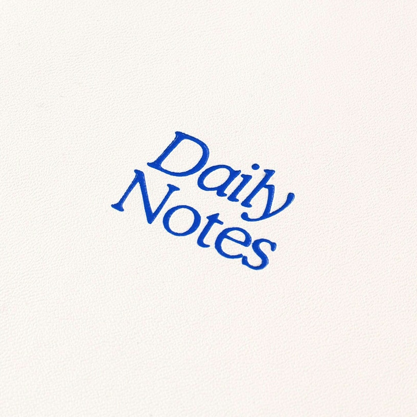 Daily Notes Vegan Leather Softcover Notebook