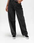 Obey - Leah III Baggy Denim Pants - Black -