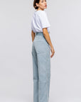 Toit Volant - Coco Cowboy Cut Pants - Silver Blue -