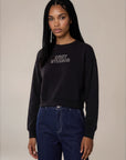 Obey - Studios Cropped Crew - Outline Black -