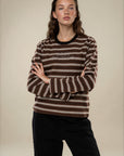 Obey - Louie Stripe Long Sleeve - Mushroom Multi -