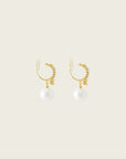 Aiori - Claire Pearl Clip On Earrings - Gold -