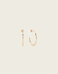 Aiori - Medium Thin Hoop Clip On Earrings - Gold -