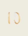 Aiori - Cassie Hoop Clip On Earrings - Gold -