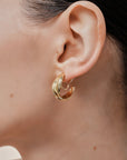 Aiori - Trinity Hoop Clip On Earrings - Gold -