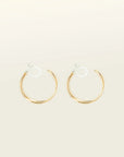 Aiori - Cassie Hoop Clip On Earrings - Gold -