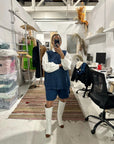 et Tigre - John Knit Shorts - Denim Blue -
