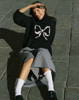 Lisa Says Gah - Cece Turtleneck - Ink Bow -