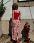 Lisa Says Gah - Maeve Midi Skirt - Cherry -