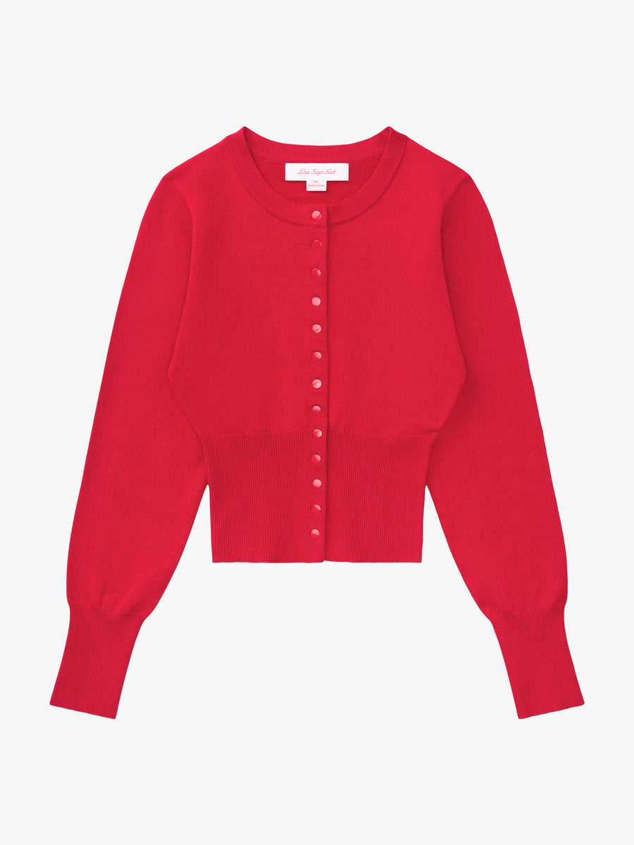 Lisa Says Gah - Cardigans - Stella Cardi - Red – offe market Lisa Says Gah - Cardigans - Stella Cardi - Red – offe market