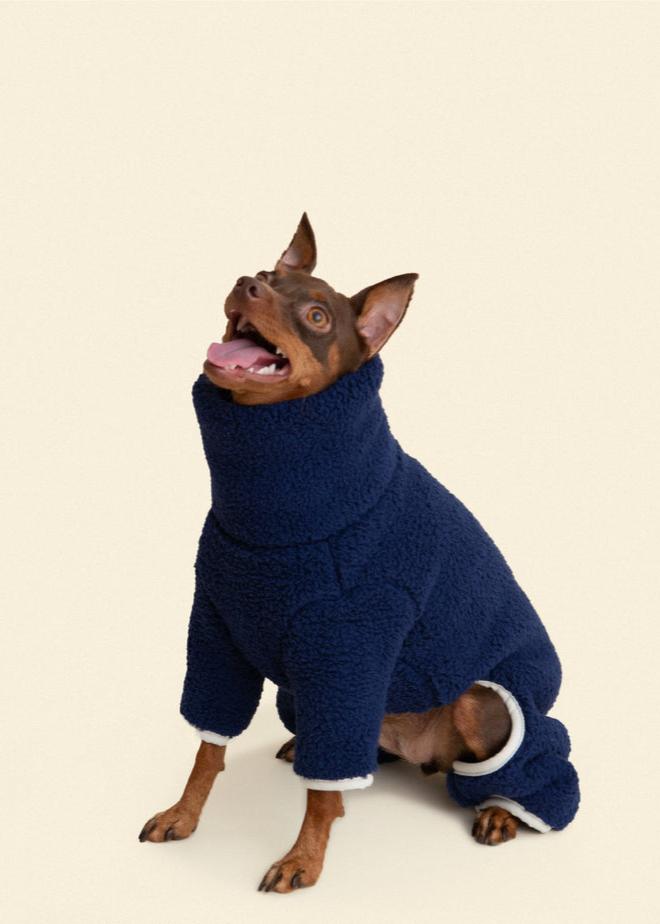 Little Beast - Fleece Onesie - Royal -