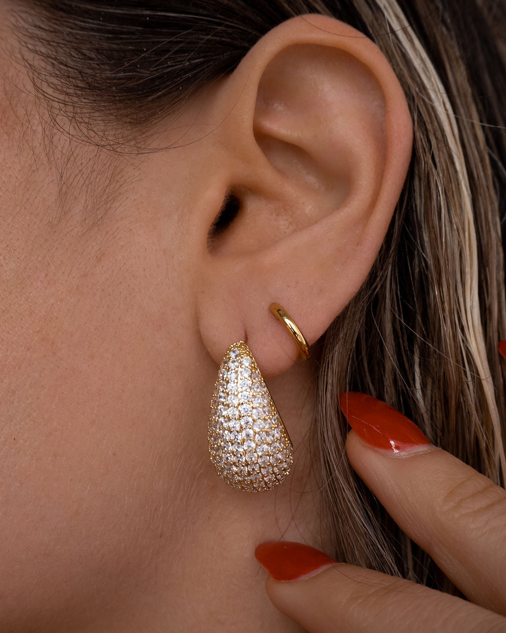 Luv Aj - The Pave Gia Earrings -