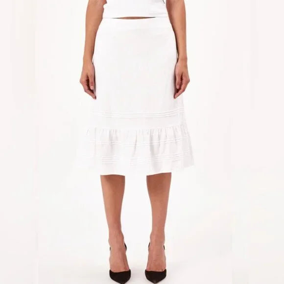Angelina Skirt - Vintage White
