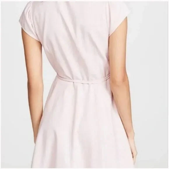 Linen Dancer Wrap Dress - Light Pink