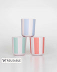 Meri Meri - Stripy Reusable Bamboo Cups -
