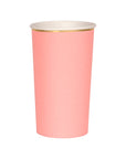 Meri Meri - Neon Coral Highball Cups -