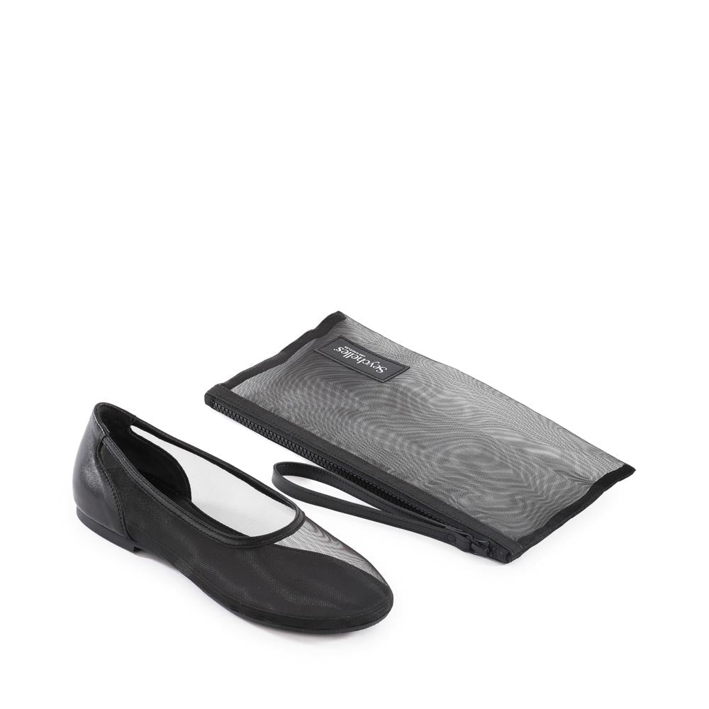 Neon Moon Mesh Ballet Flats