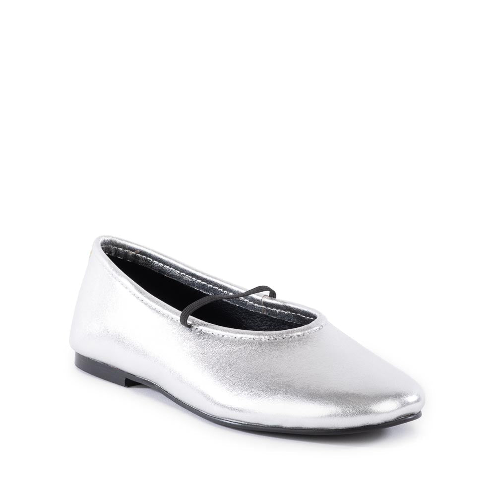 Neon Moon Ballet Flats - Silver