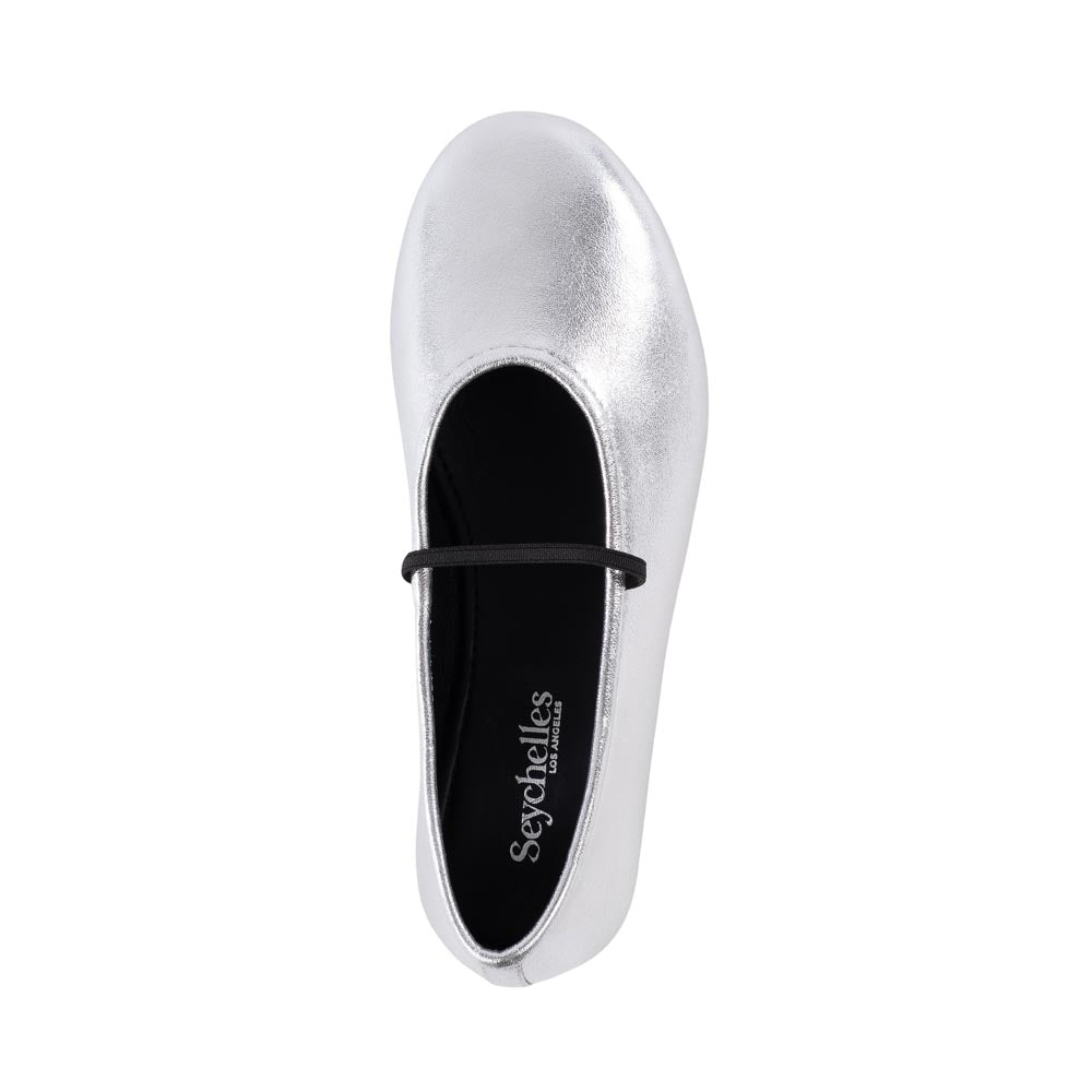 Neon Moon Ballet Flats - Silver