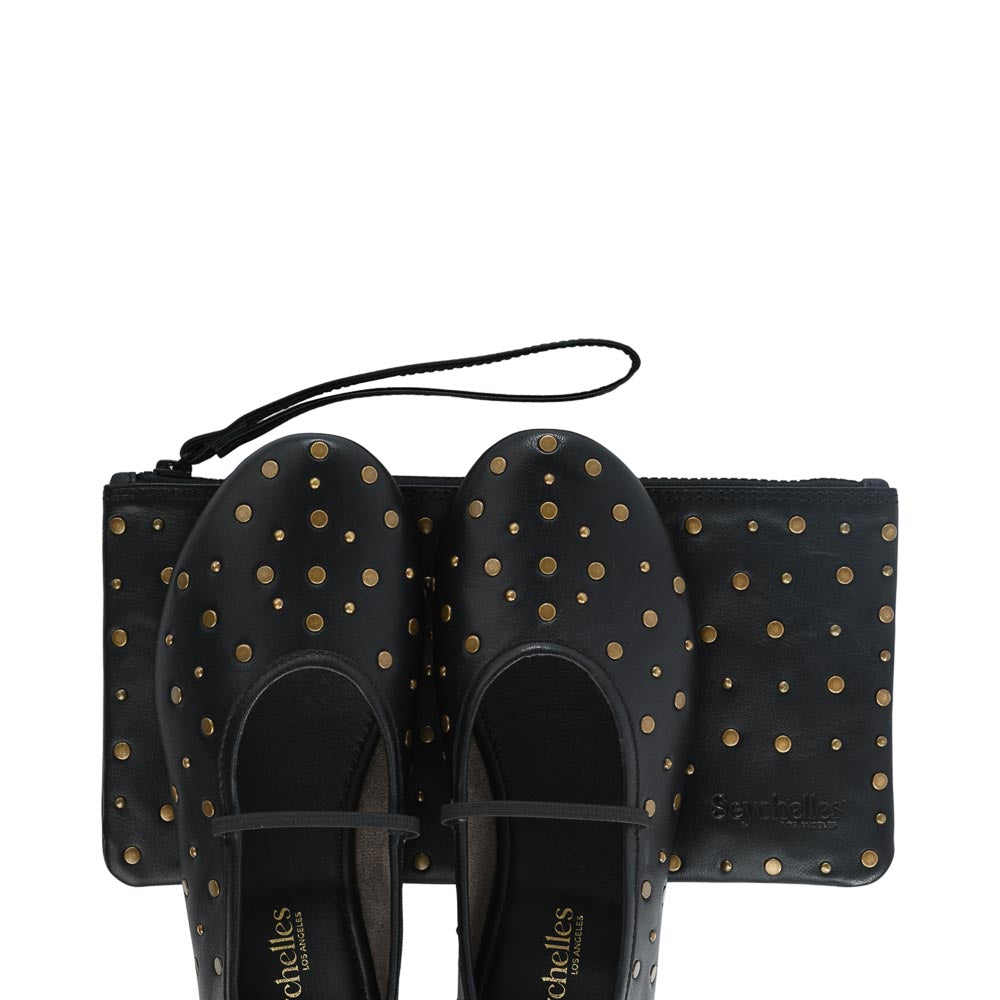 Neon Moon Ballet Flats - Studs
