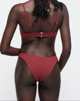 Organic Basics - Swim Cheeky Bikini Bottom - Hibiscus Kiss -