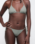 Organic Basics - Swim Triangle Bikini Top - Seaweed -