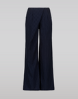 Navy Pinstripe Trousers