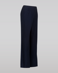 Navy Pinstripe Trousers