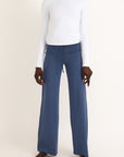 Organic Basics - Everyday Straight Leg Pants - Stone Blue -