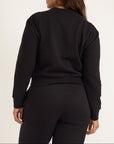 Organic Basics - Weekend Crop Crewneck - Black -