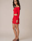 Zevia Off Shoulder Mini Dress