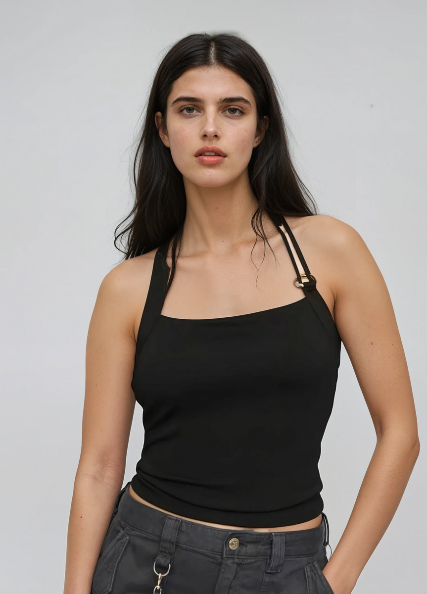 Cult Gaia x Gap - Tank Tops - Chain Cropped Tank - Black – offe market