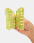 Chunks - Suki Claw - Lime + Cream Plaid -