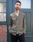 Good for Sunday - Tencel Notch Collar Shirt in Canteen -