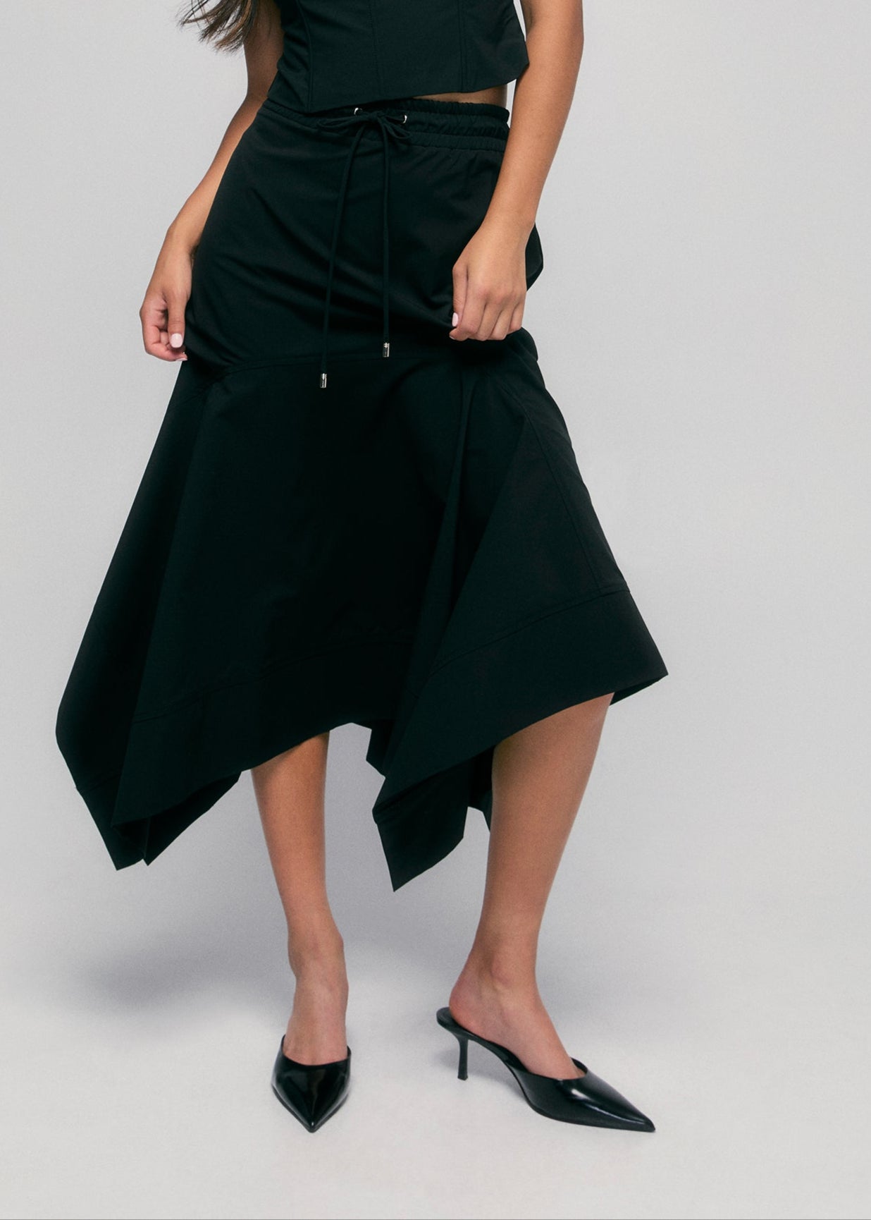 Handkerchief Skirt - Black