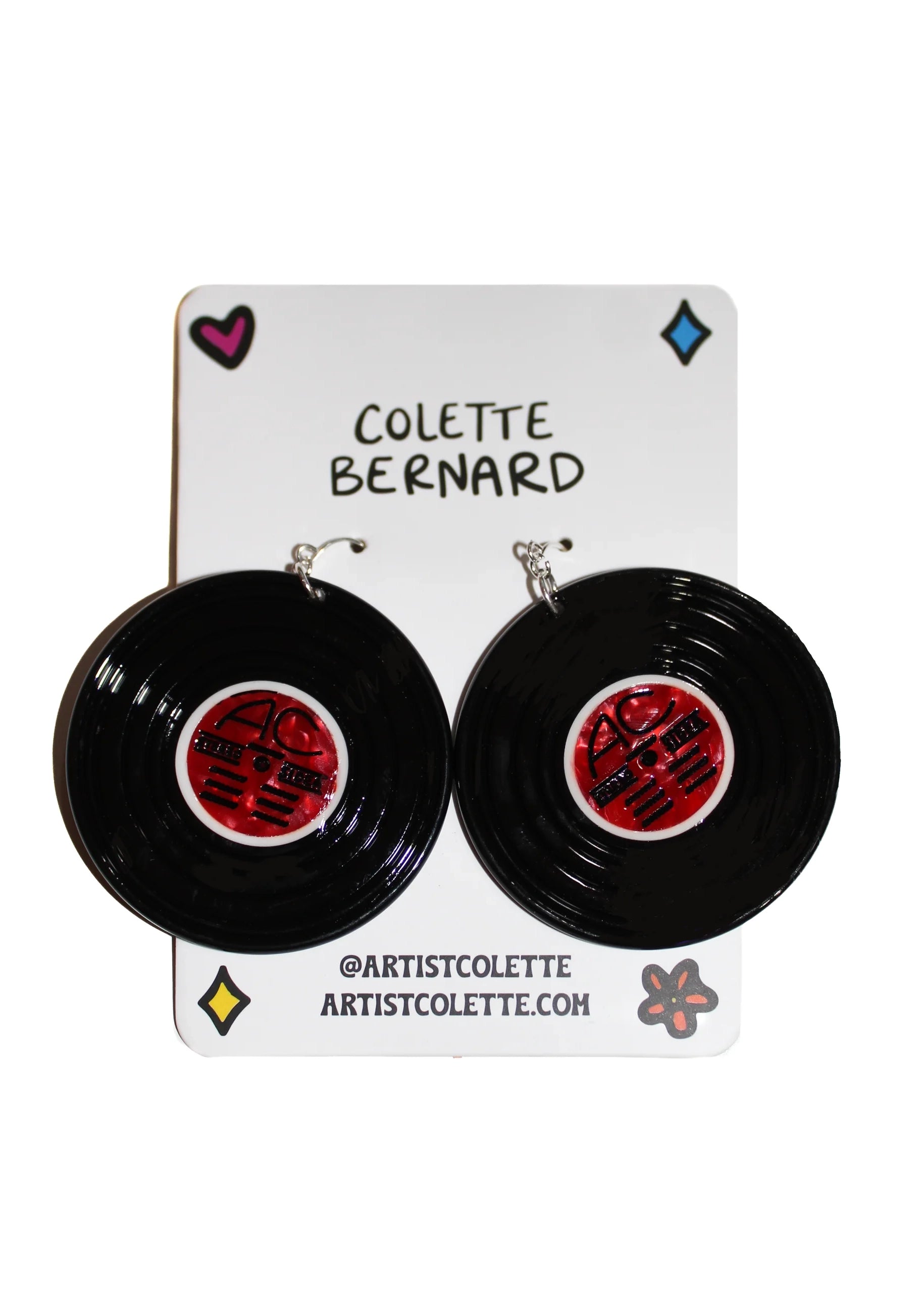 Vinyl Record Earrings