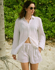 Richer Poorer - The Harbor Button Up - Feather -