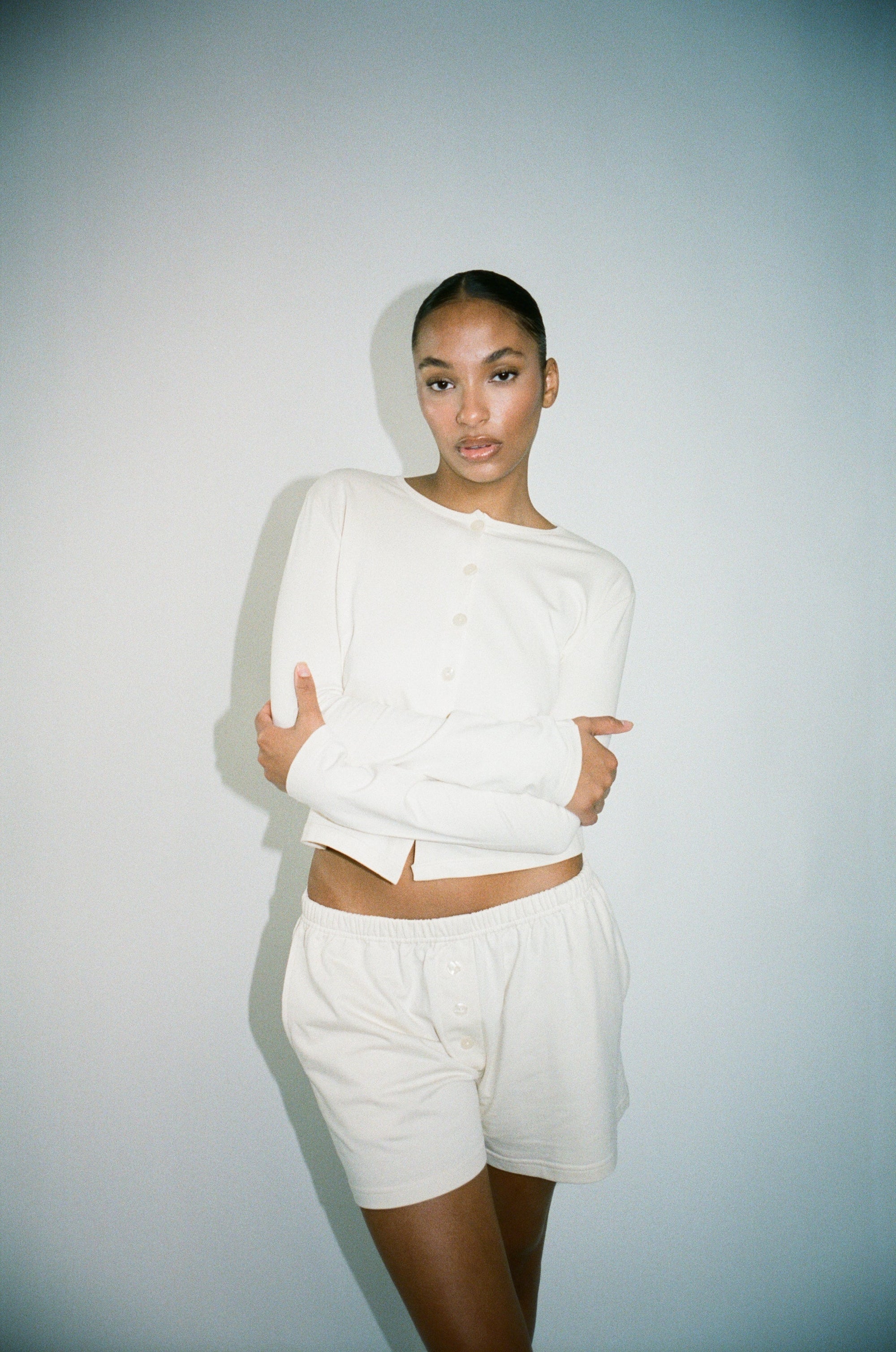 Wildflo Studio - Cotton Shorts Cream -