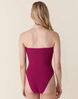 Andie Swim - The Kauai One Piece - Merlot Crochet, Classic -