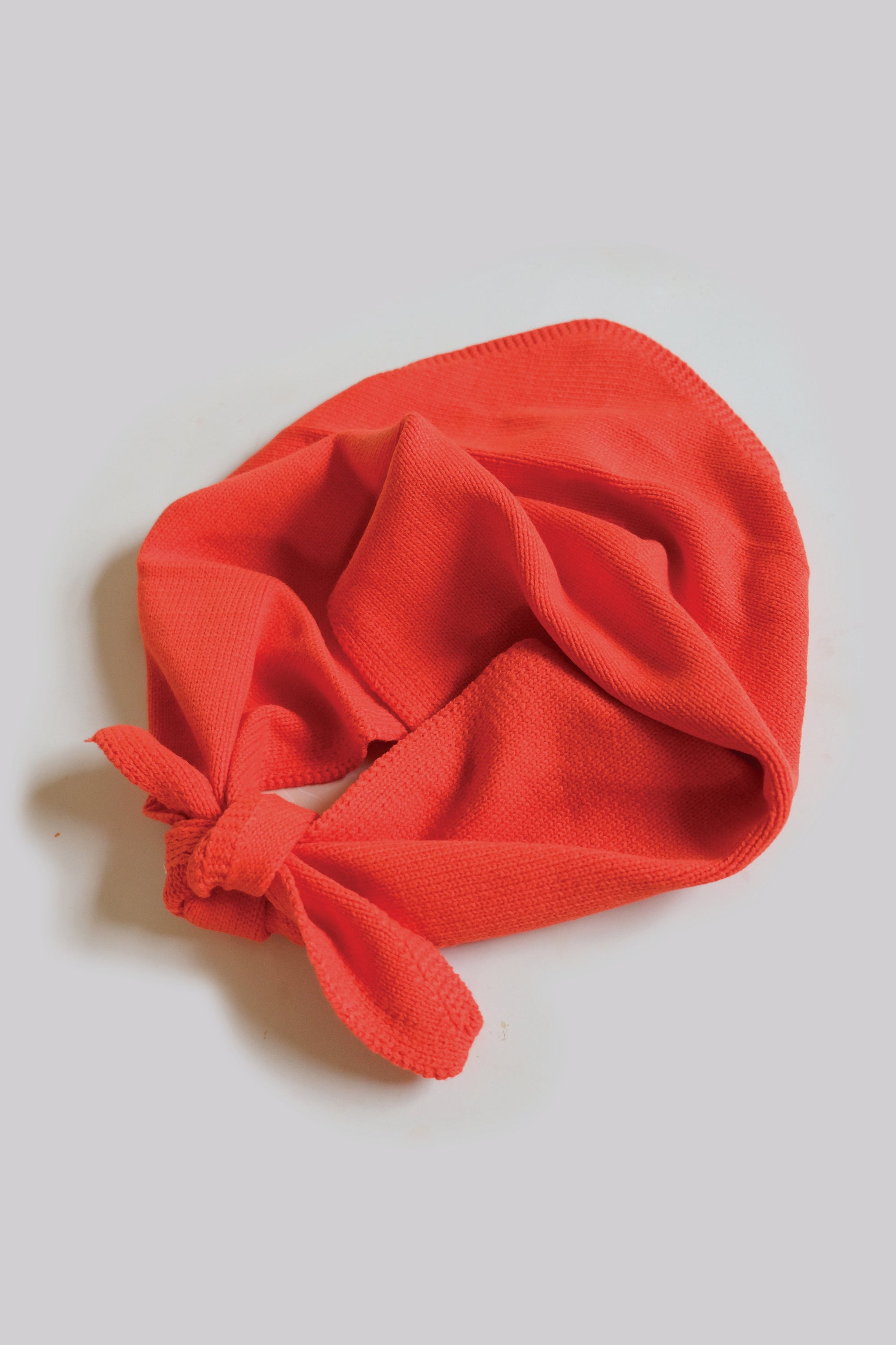 Callahan Knitwear - Handkerchief Scarf - Red Orange -