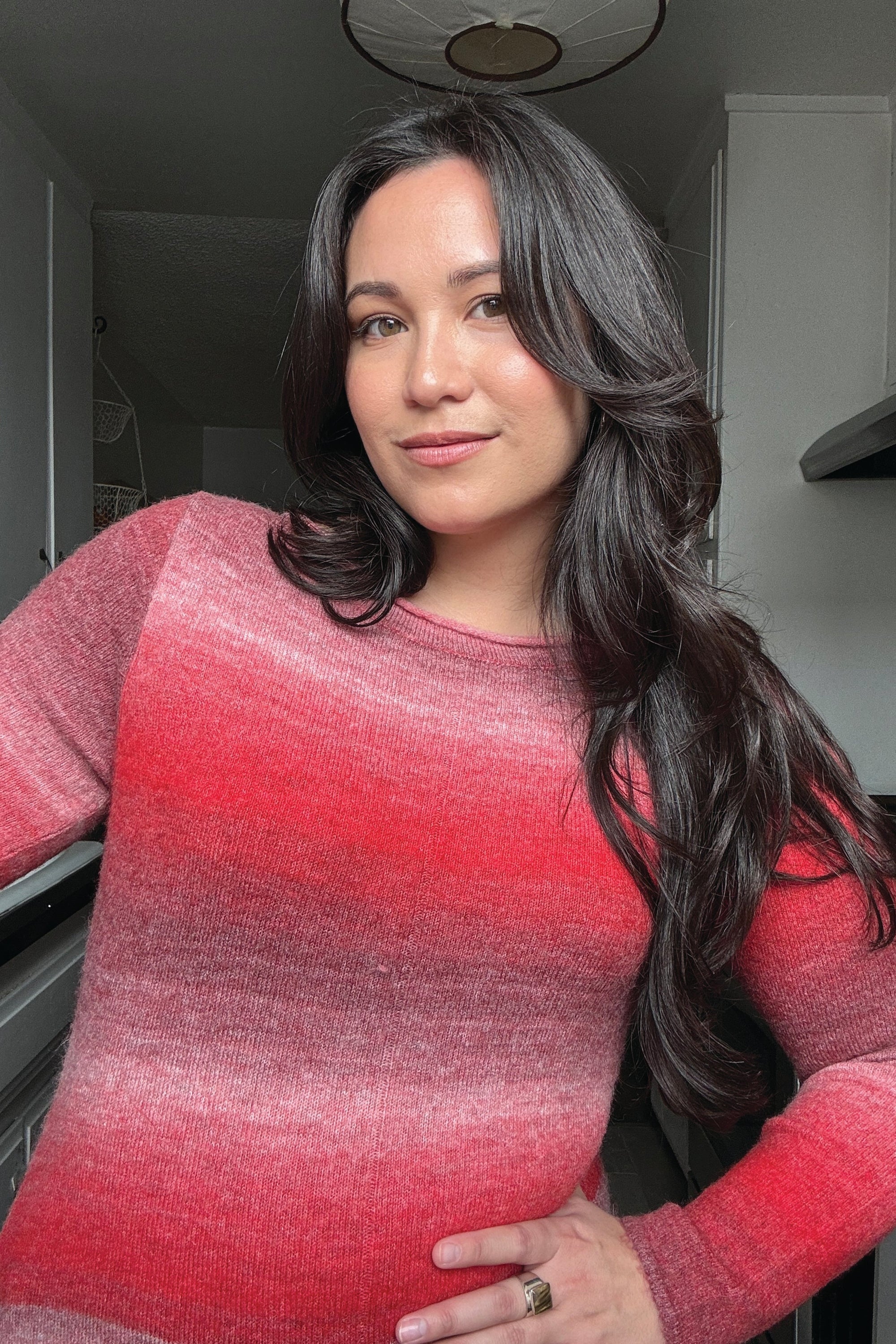 Callahan Knitwear - Inside Out Maxi Dress - Damson Gradient -