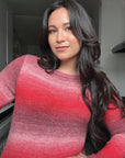 Callahan Knitwear - Inside Out Maxi Dress - Damson Gradient -