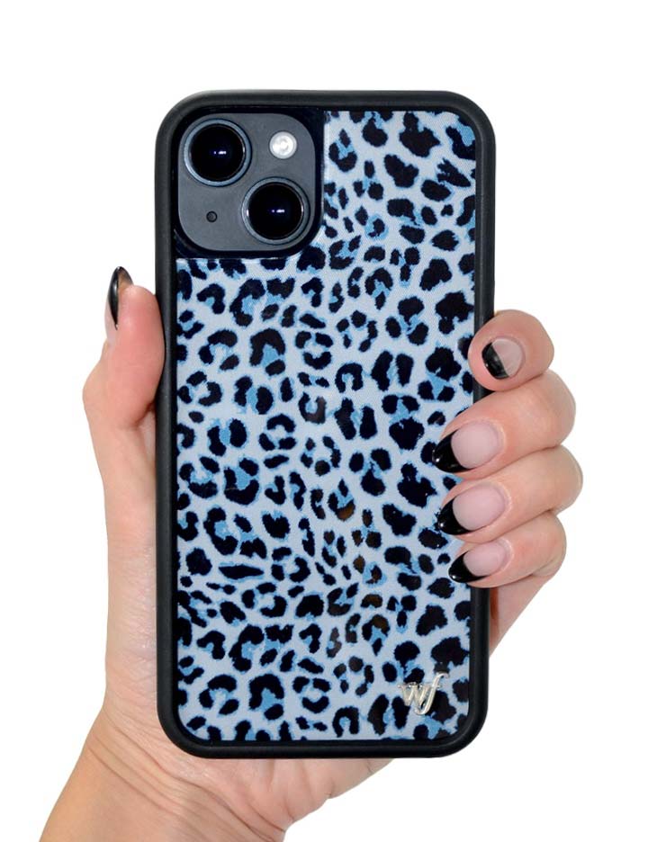 Wildflower - Meow - Blue iPhone Case -