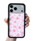 Hand Pic Image 01 Forget Me Not Floral Pink iPhone Case