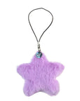 Wildflower - Fluffy Star Charm - Purple -