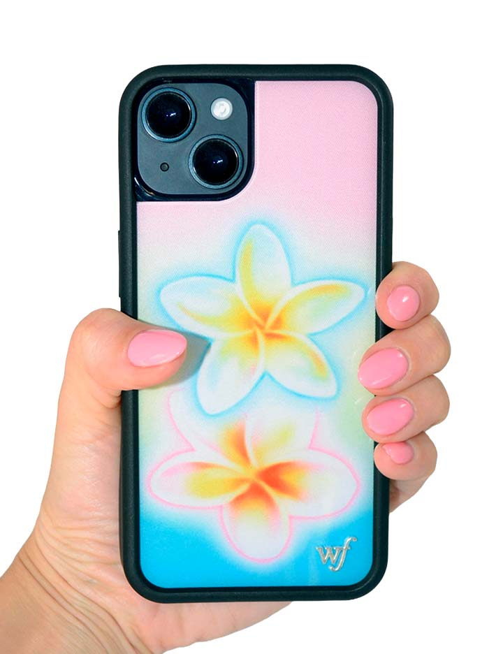 Hand Pic Image 01 Pastel Plumeria iPhone Case
