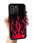 Hand Pic Image 01 Red Flames iPhone Case