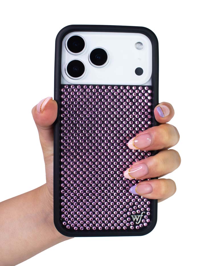 Hand Pic Image 01 Rhinestone Pink iPhone Case