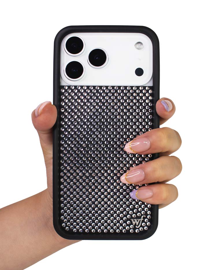 Hand Pic Image 01 Rhinestone White iPhone Case